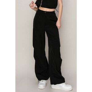 Drawstring Parachute Pants
